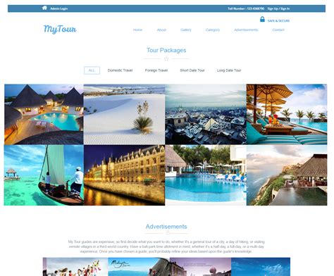 Online Tourims Management System Ahmednagar | RB Tech Services: Travel ...
