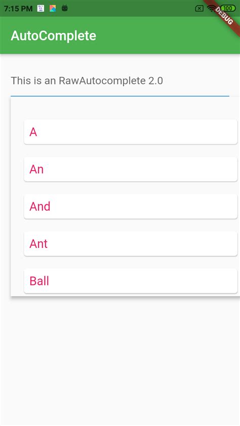 Image result for Flutter Autocomplete Text Field