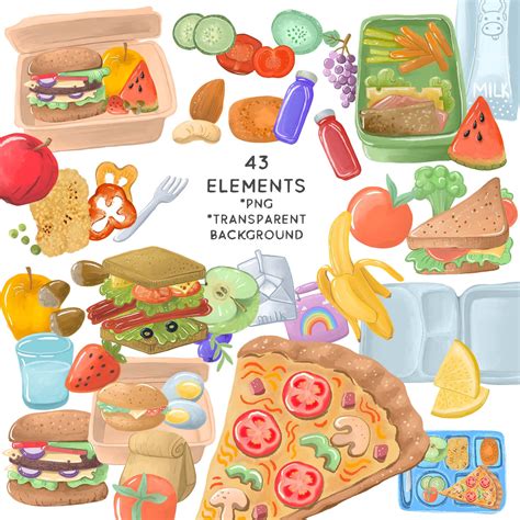 Food Clipart For Classroom Lunch Choice