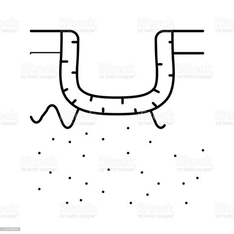 Hypertrophic Acne Scar Line Icon Vector Illustration Stock Illustration - Download Image Now ...