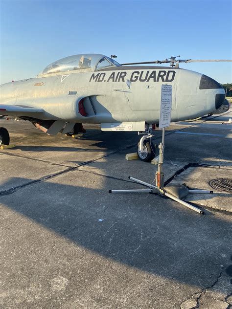 A t33 shooting star at the Glenn l Martin air museaum ( I took this ...