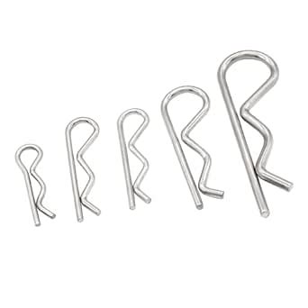 LifCratms 30Pcs R Clips Retaining Cotter Pins, 304 Stainless Steel ...