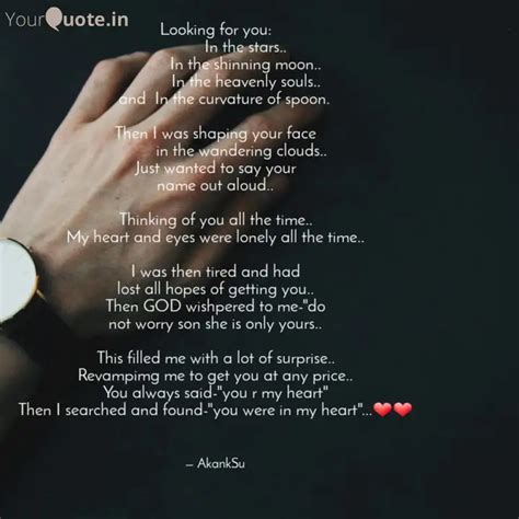 Looking for you: ... | Quotes & Writings by वही अनजान | YourQuote