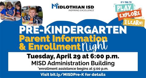 Pre-Kindergarten Parent Information and Enrollment Night, 100 Walter ...