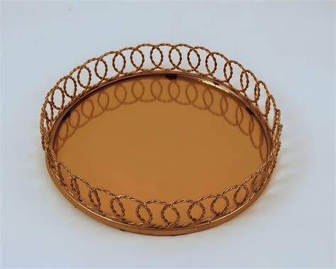 Golden Wire Glass Tray | Jangir Decor