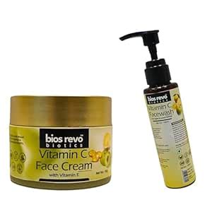 Bios Revo Biotics Vitamin C Face Cream 50g & Vitamin C Facewash 100ml ...