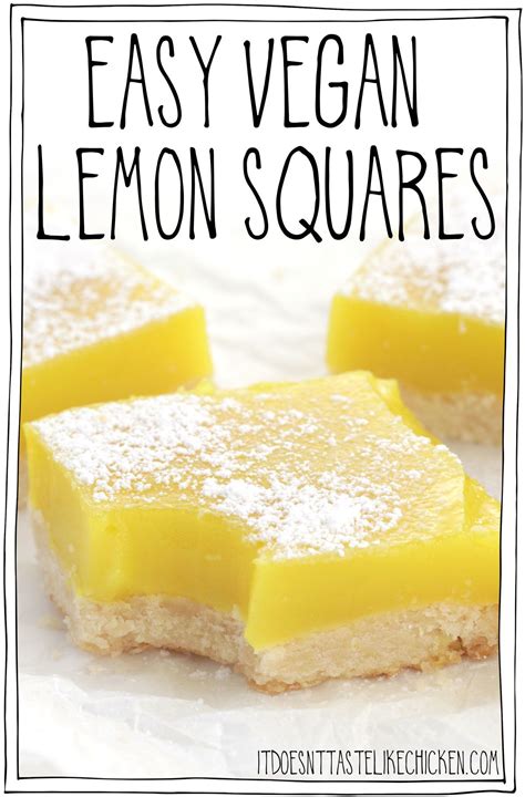 Easy vegan lemon squares – Artofit
