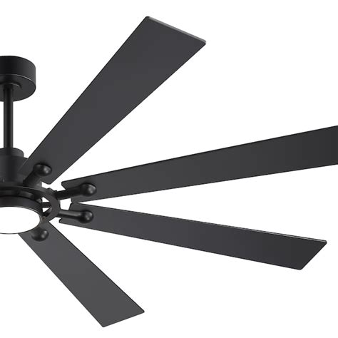 Breezary Windmill 72-in Black with Black and Rich Walnut Blades LED ...