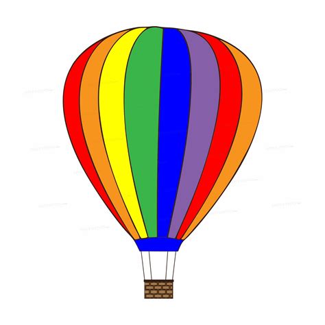Hot Air Theme Boy Multi-coloured Balloons Cutout | Party Supplies ...