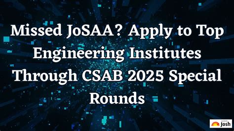 Missed JoSAA? Apply to Top Engineering Institutes Through CSAB 2025 ...