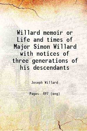 Amazon.in: Buy Willard memoir; or, Life and times of Major Simon ...