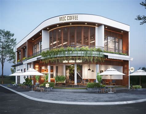 Mộc coffee | Restaurant exterior design, Restaurant facade ...
