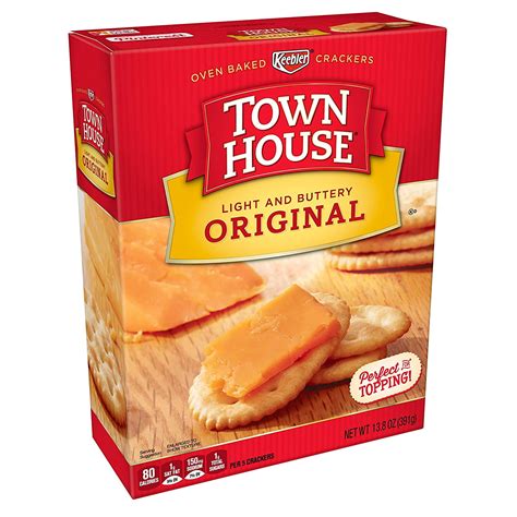 , Town House, Snack Crackers, Light And Buttery, Original, 13.8 Oz Box ...