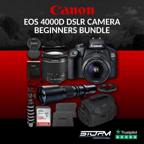 Canon EOS 4000D DSLR Camera 的图像结果