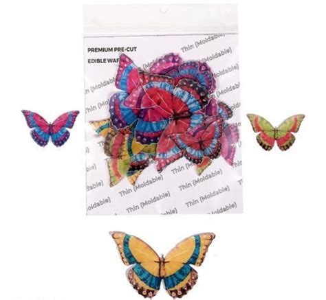 Patchy Butterfly Edible Pre-Cut Wafers (WPC-026) PACK -026 – Bakeworld ...