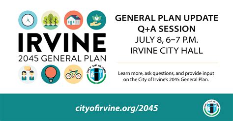 General Plan Update Question & Answer Session to be Held July 8 | City of Irvine