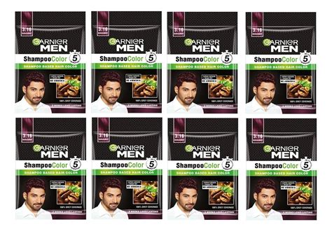 Buy Garnier men shampoo color based hair color burgundy-3.16, (20ml ...