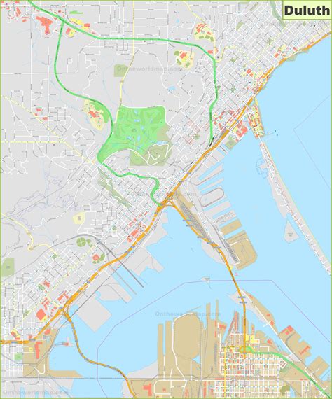 Duluth Minnesota Map