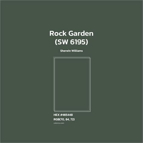 Sherwin Williams Rock Garden (SW 6195) Paint color codes, similar ...