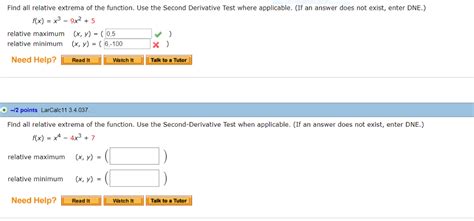First Derivative Test Relative Extrema 的图像结果