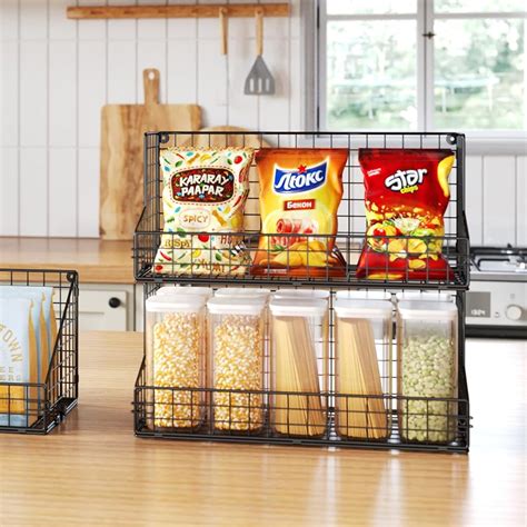 X-cosrack 3 Tier Large Stackable Snack Organizer - India | Ubuy