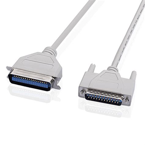 DB25 Male to Centronics 36 Male Parallel Printer Cable IEEE1284 LPT ...