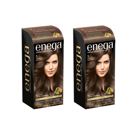 Enega Cream Hair Color With Argan Oil & Green Tea Extract No Ammonia ...