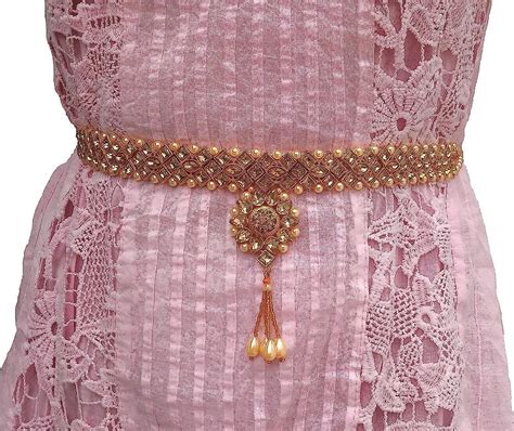 Buy Valusha Fashion Kamarpatta with stones at Amazon.in