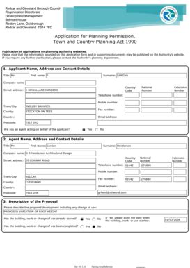 Fillable Online redcar-cleveland gov Title Mr Company name Street ...