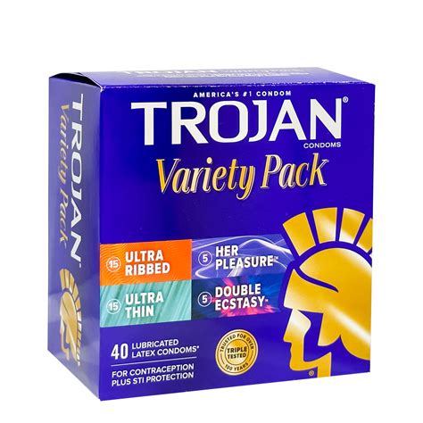 TROJAN Variety Pack, 40 Condoms – BunnyDepot