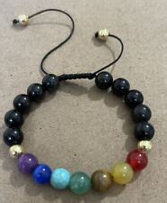 Pulsera 7 Chakras con Obsidia negra para la suerte y India | Ubuy