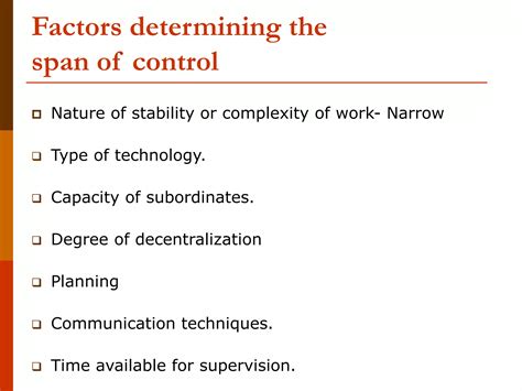 Span of control | PPT