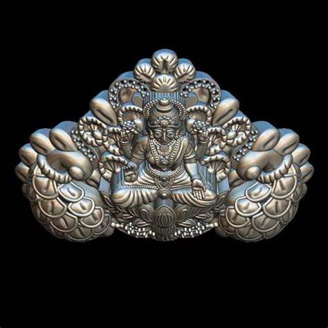 Exquisite Lakshmi Mata 3D Print Model - Prosperity Pendant