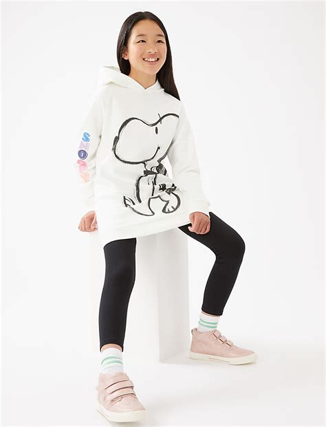 Buy Cotton Rich Snoopy™ Hoodie at Marks & Spencer