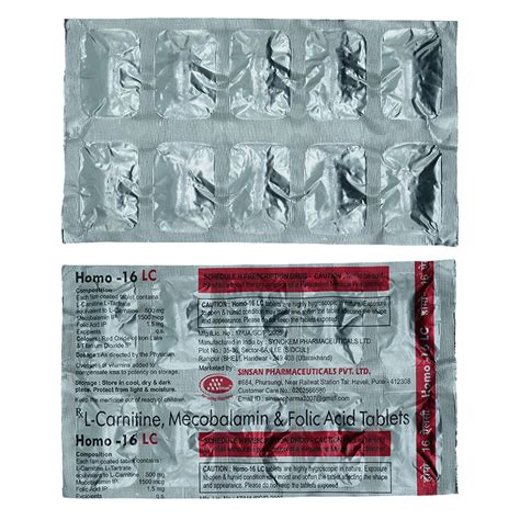 Homo-16 LC Tablet 10's Price, Uses, Side Effects, Composition - Apollo ...
