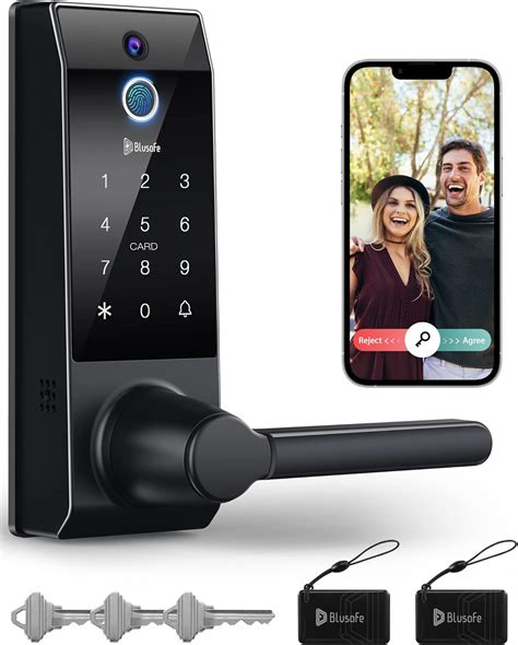 Keyless Smart Lock, 3-in-1 Camera+Doorbell+Fingerprint , WiFi with ...
