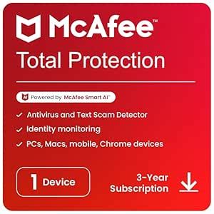 McAfee Total Protection 2025 Antivirus Internet Security Software
