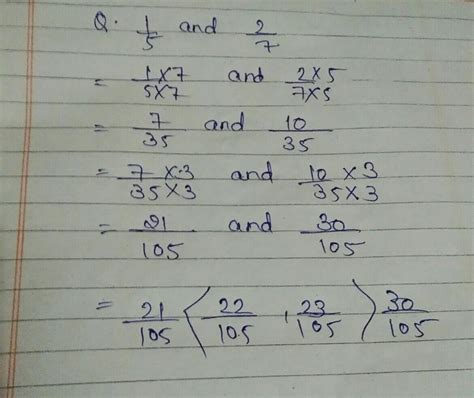 find five rational numbers between 1/5 and 2/7 - Brainly.in