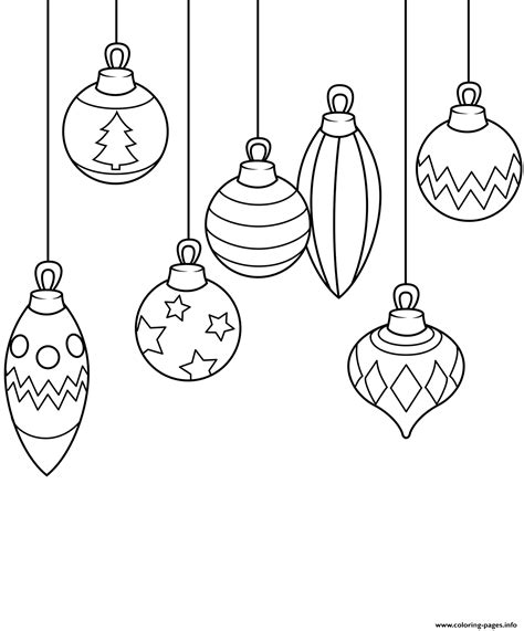 Printable Coloring Ornaments