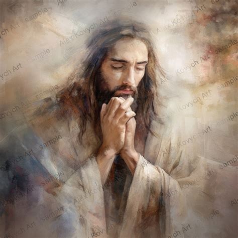 Jesus Praying In Gethsemane Black And White