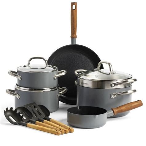 GreenPan Mayflower Pro 10 Piece Aluminium Non-Stick Cookware Set - Grey ...