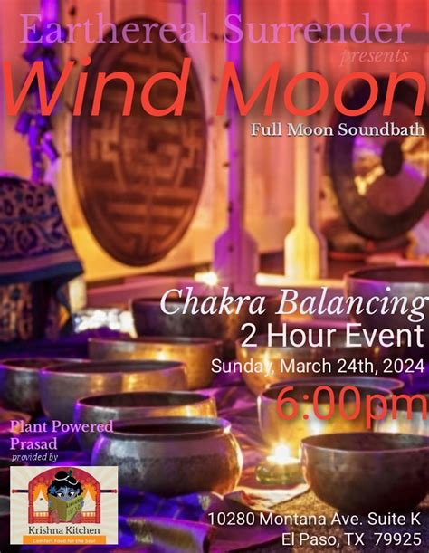 Wind Moon - Full moon soundbath, Krishna Kitchen, Montana Avenue, El ...