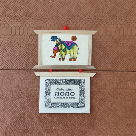 Wooden Hanging Calendar – Lil Sherpa Jewelry