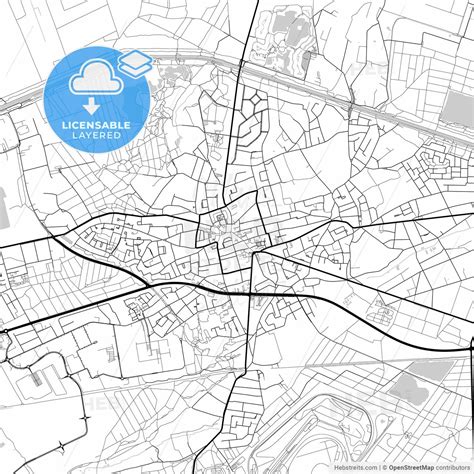 Layered Pdf Map Of Lommel, Limburg, Belgium – HEBSTREITS