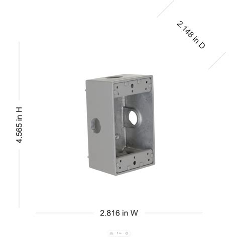 Hubbell Bell 1-Gang Aluminum Weatherproof New Work/Old Work Rectangular ...