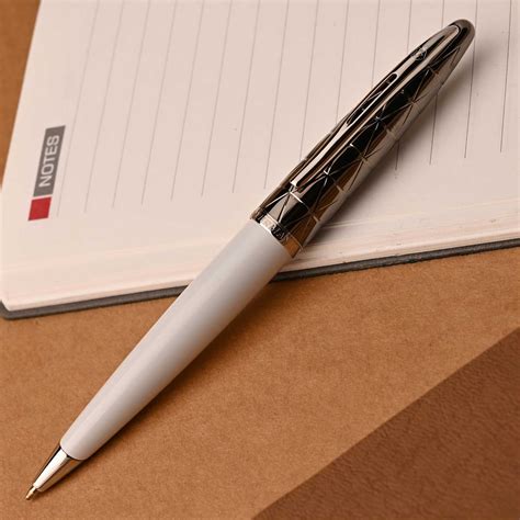 Waterman Carene White & Gunmetal Ball Pen | Shop Online | Waterman – Makoba