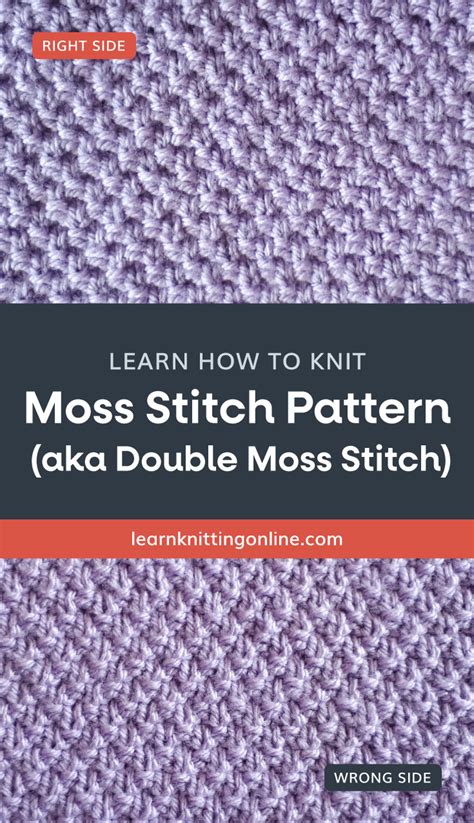 Moss Stitch Knitting Pattern 的图像结果