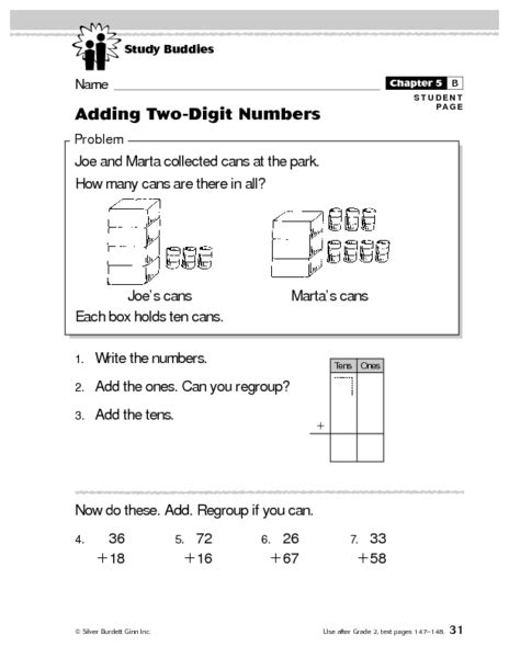 Image result for Two Digit Number Adding Lesson Plan