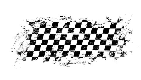 Premium Vector | Grunge race flag vector checkered sport racing