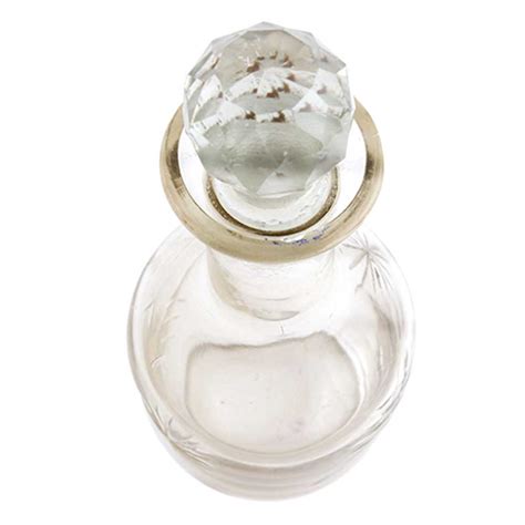 Goblet Leaf Flower Glass Bottle